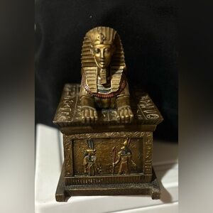 Egyptian sarcophagus King Tutankhamun Resin Home Decor Collectible statue